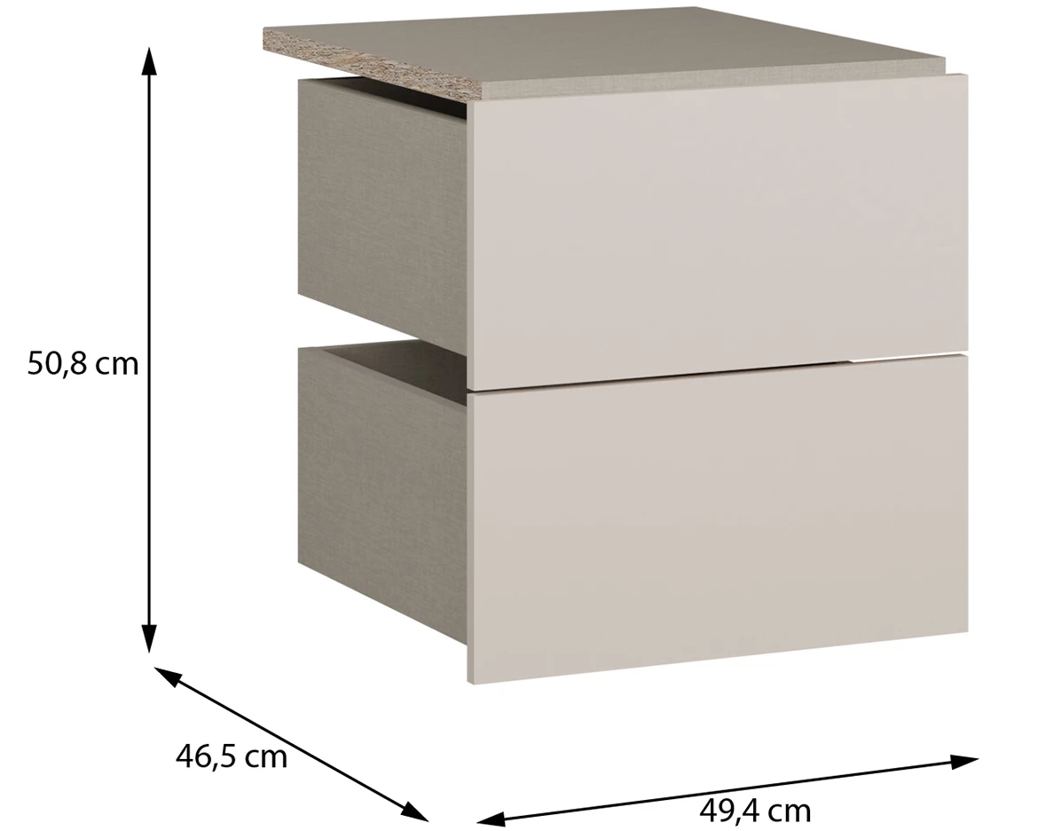 Moduklix fioke za korpus 49.4x50.8 cm pešcano bež