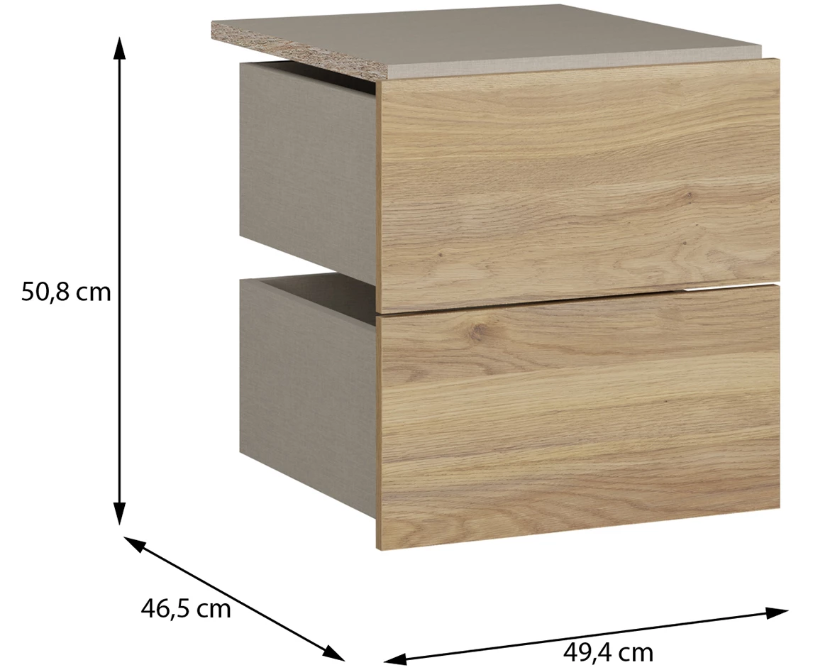 Moduklix fioke za korpus 49.4x50.8 cm maubella hrast