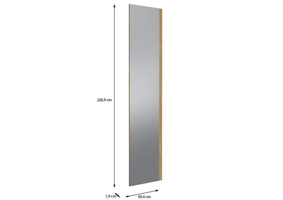 Moduklix fronta garderobera sa ogledalom 226.9x49.4 cm mauvella hrast