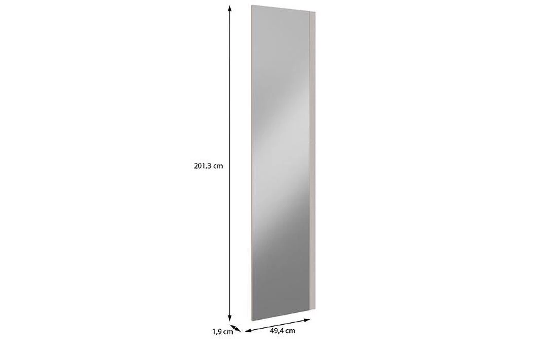 Moduklix fronta garderobera sa ogledalom 201.3x49.4 cm pešcano bež