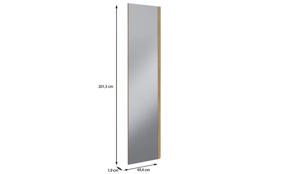 Moduklix fronta garderobera sa ogledalom 201.3x49.4 cm mauvella hrast