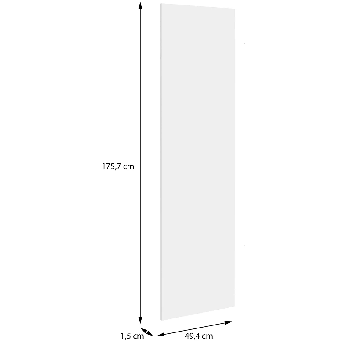 Moduklix fronta ormara 175.7x49.4 cm bela