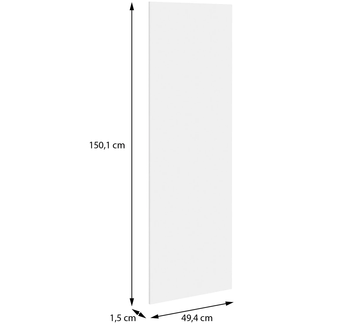 Moduklix fronta garderobera 150.1x49.4 cm bela