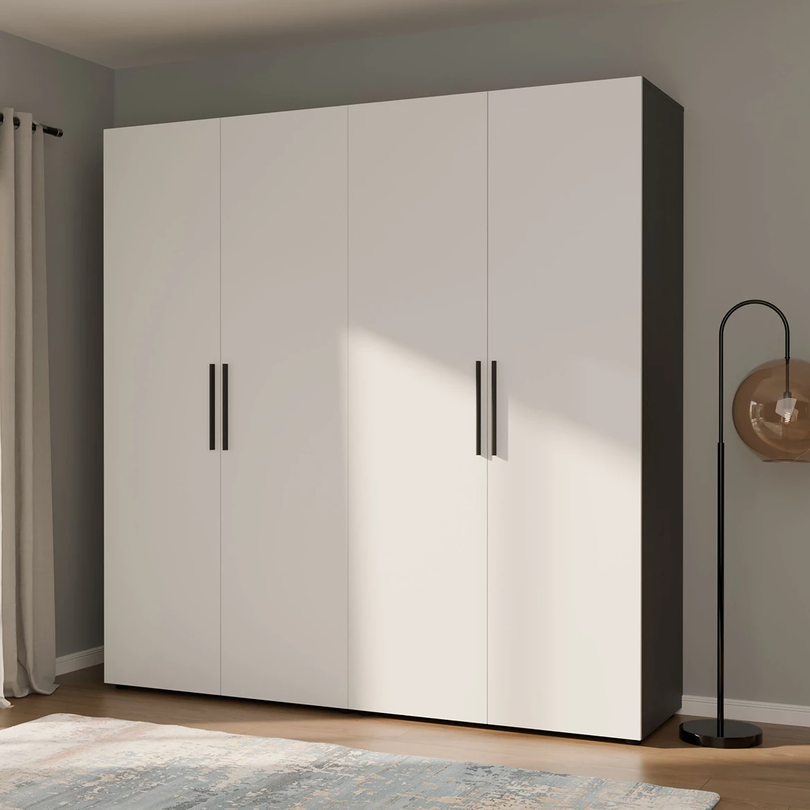 Moduklix garderober 99.4x204.5 cm hrast