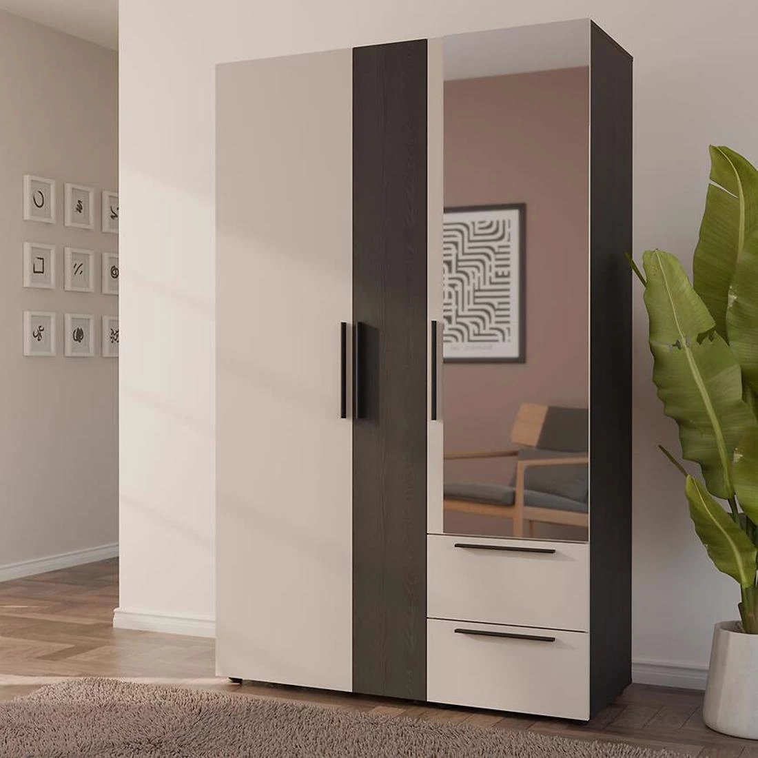 Moduklix garderober 99.4x204.5 cm pešcano bež