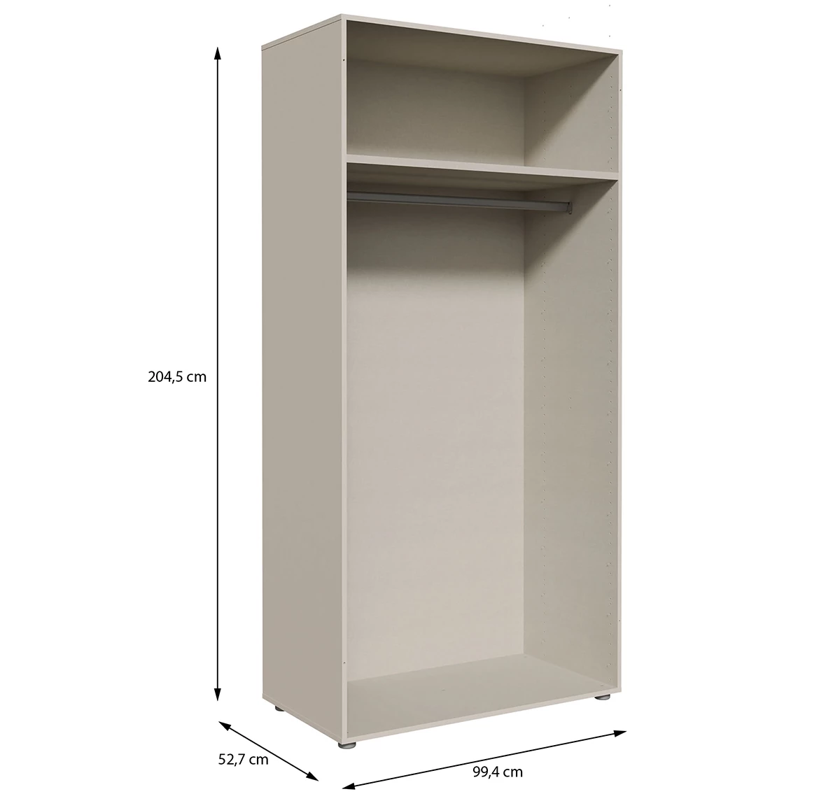Moduklix garderober 99.4x204.5 cm pešcano bež