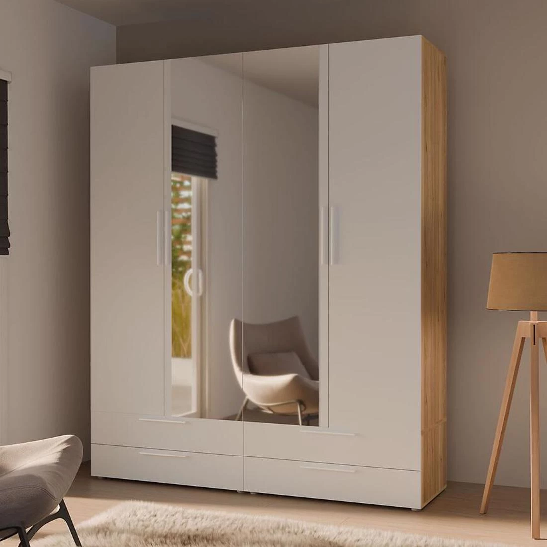 Moduklix korpus garderobera 99.4x204.5 cm moubella hrast