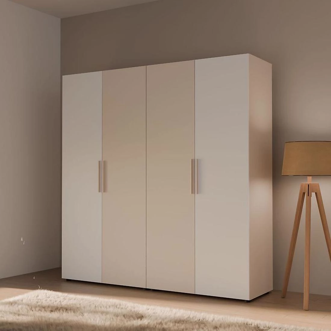 Moduklix fronta garderobera 226.9x24.4 cm bela