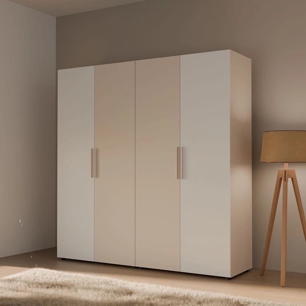 Moduklix fronta garderobera 226.9x24.4 cm bela
