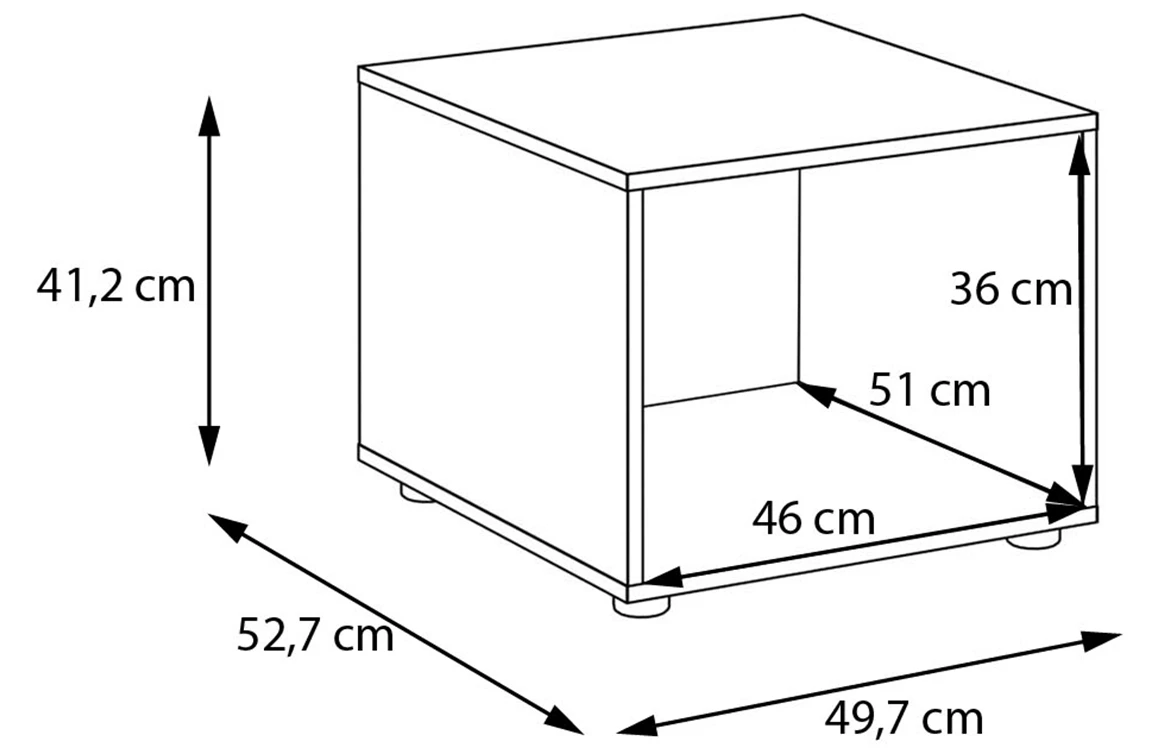 Moduklix stalak za garderober 49.7x41.2 cm beli