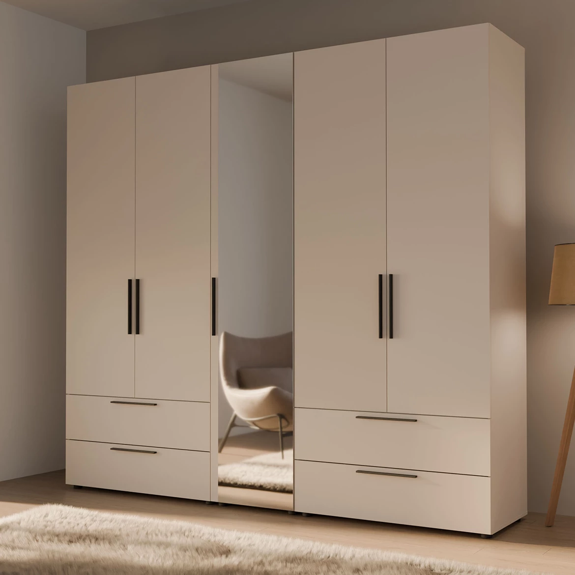 Moduklix fronta garderobera 226.9x49.4 cm pešcano bež