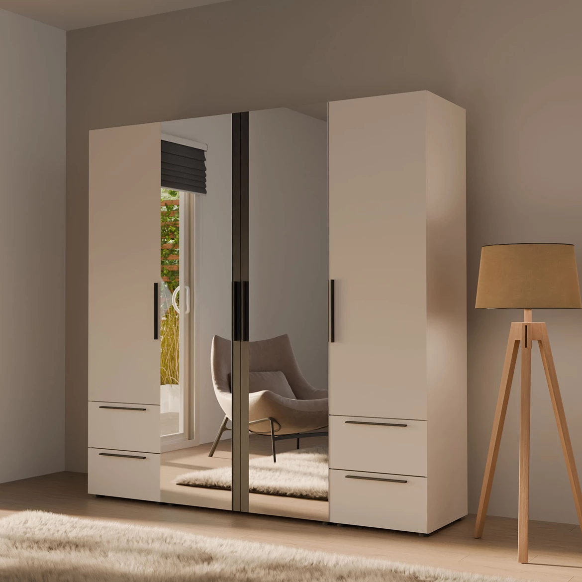 Moduklix fronta garderobera 226.9x49.4 cm pešcano bež