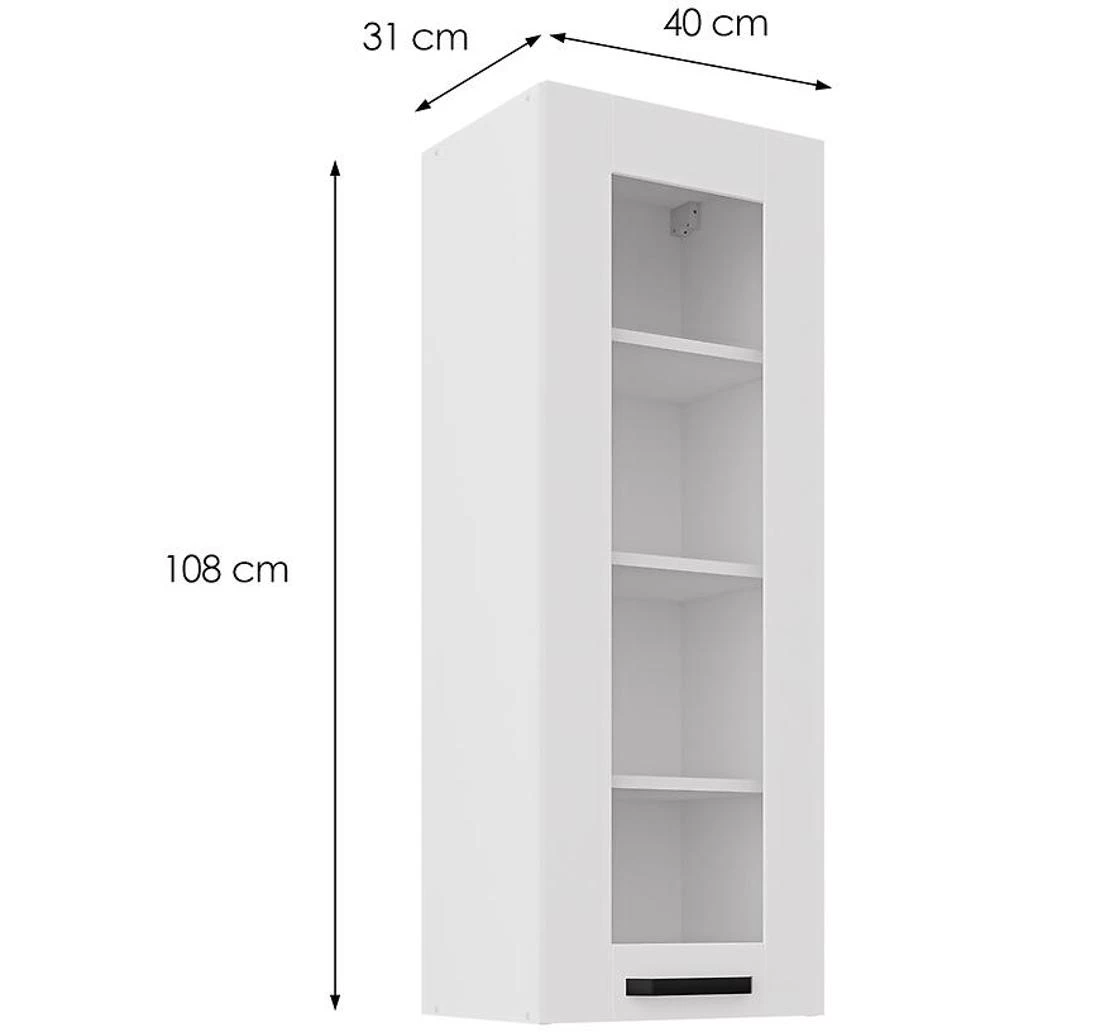 Luna kuhinjski ormaric mat bela/bela 40GS-108 1F