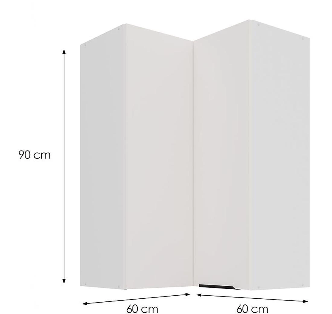 Kuhinjski ormaric Aria-WH/WH sa otpornošcu na otiske prsti?u 60X60 GN-90 2F (90°)