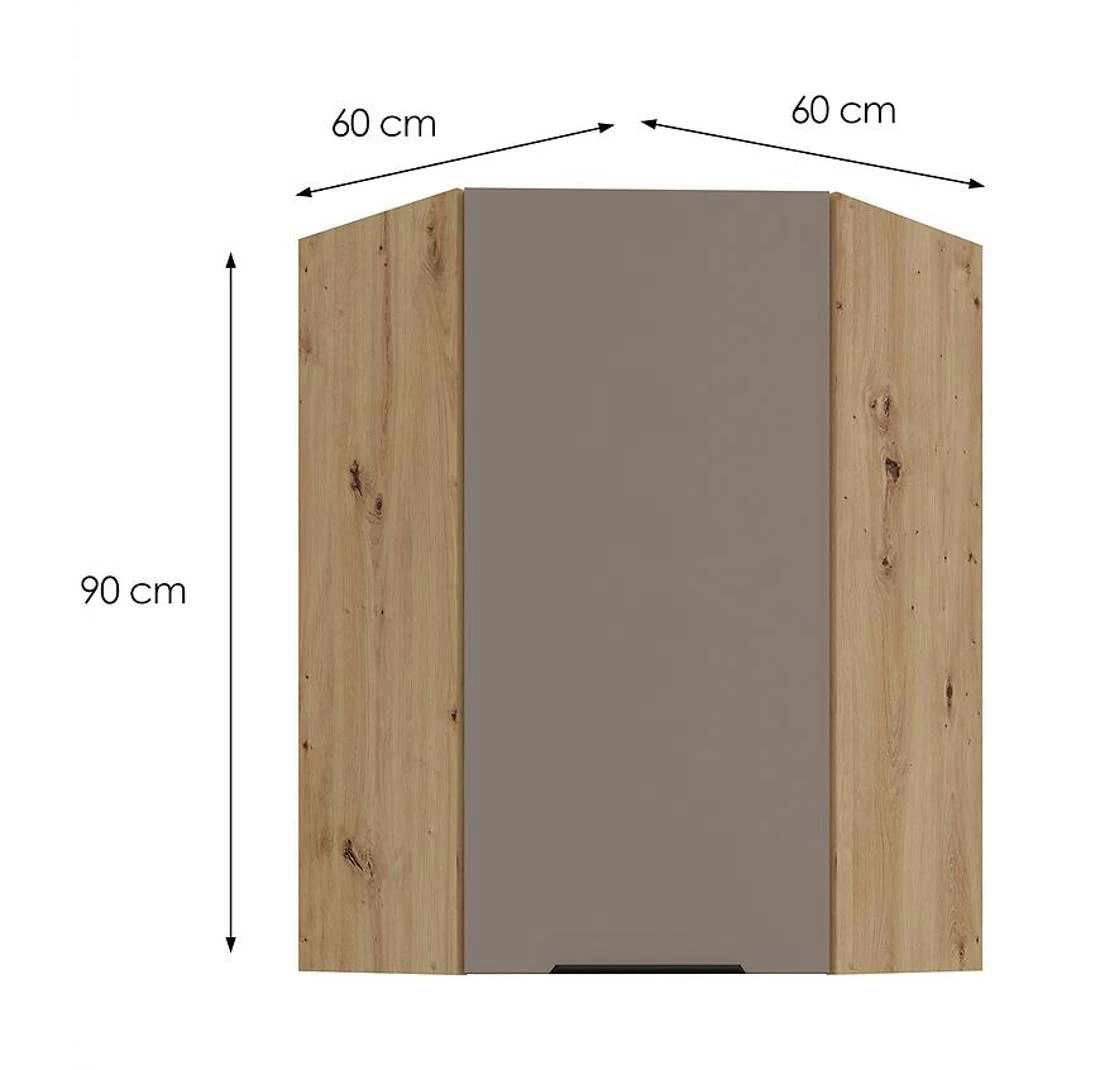 Kuhinjski ormaric Aria-TA/AR sa zaštitom od otisaka prsti?u 60X60 GN-90 1F (45°)