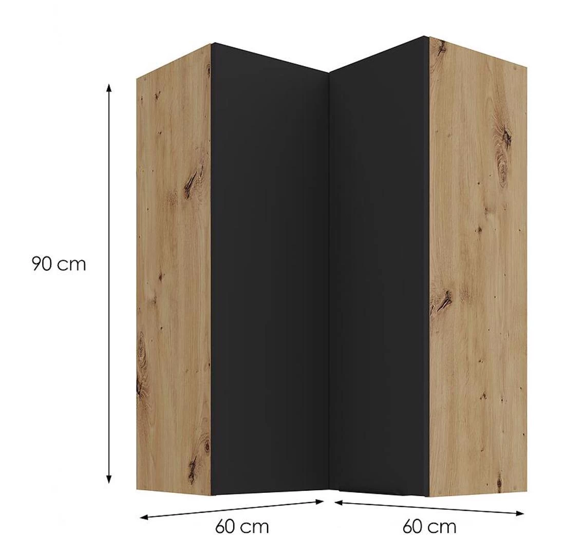 Kuhinjski ormaric Aria-BL/AR sa zaštitom od otisaka prsti?u 60X60 GN-90 2F (90°)