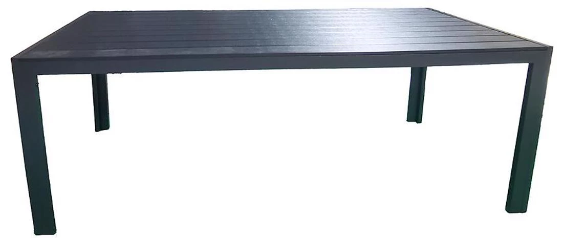 Douglas aluminijumski sto 205x90 cm, crni