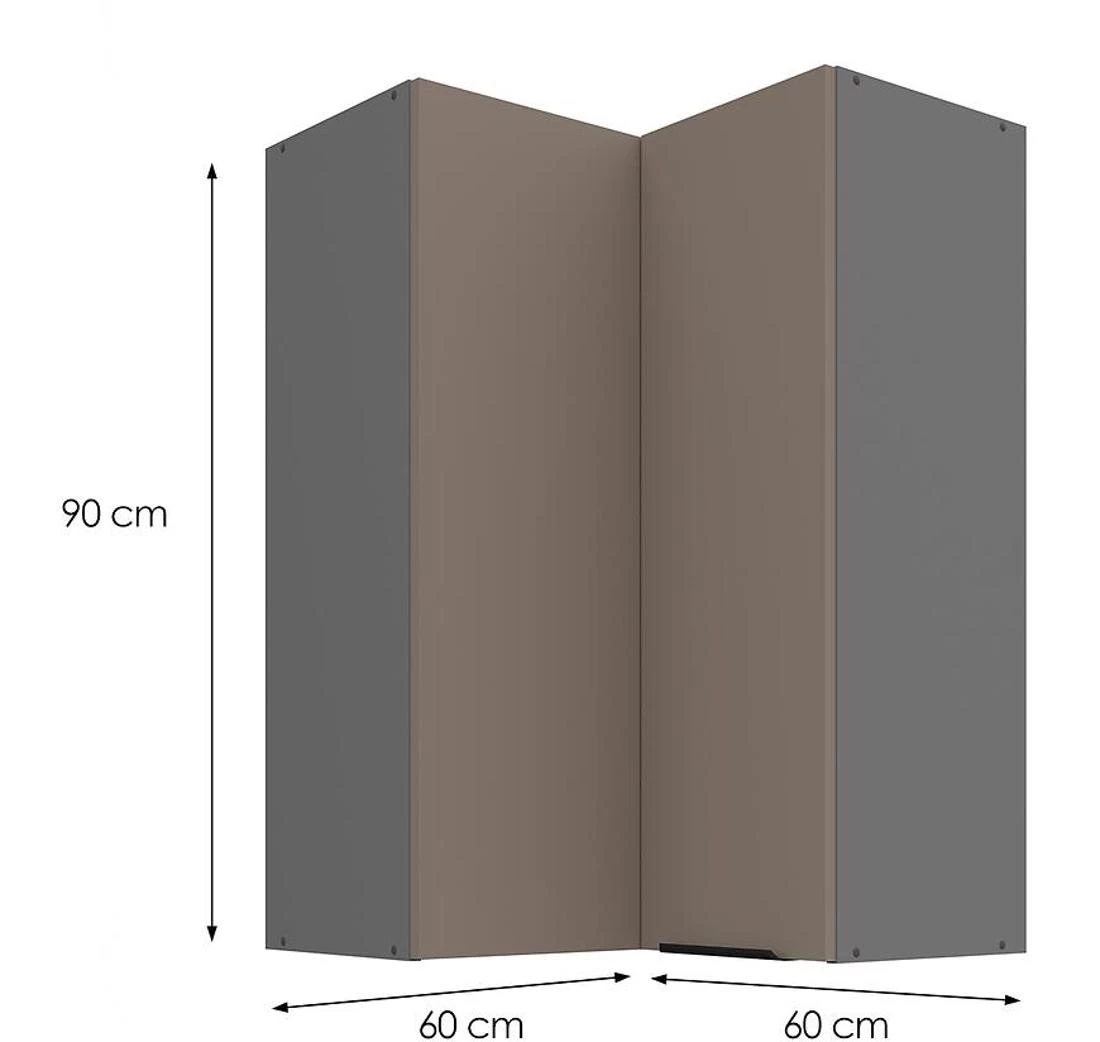 Kuhinjski ormaric Aria-TA/ANT sa zaštitom od otisaka prsti?u 60X60 GN-90 2F (90°)