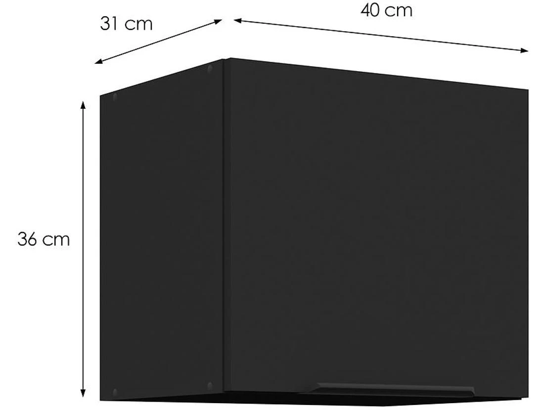 Kuhinjski ormaric Siena mat crna 40GU-36 1F