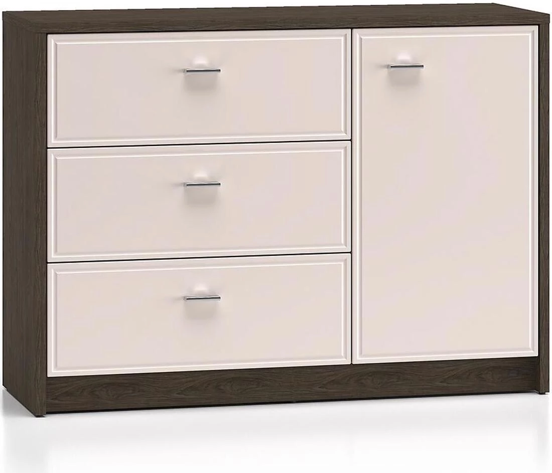 Avante komoda 117x40x85 cm tamni hrast/kašmir