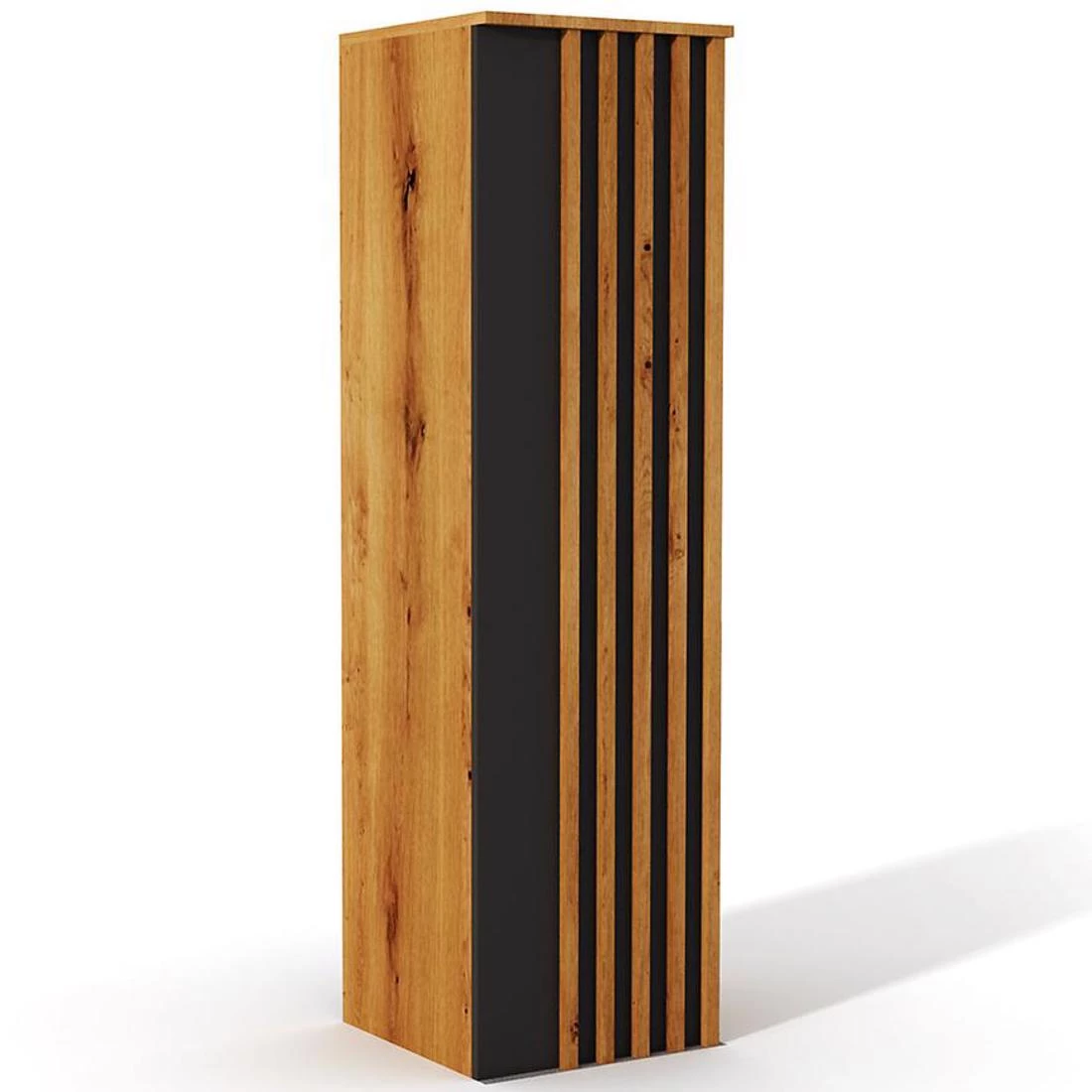 Nairobi regal 40x44x144 cm hrast/crna