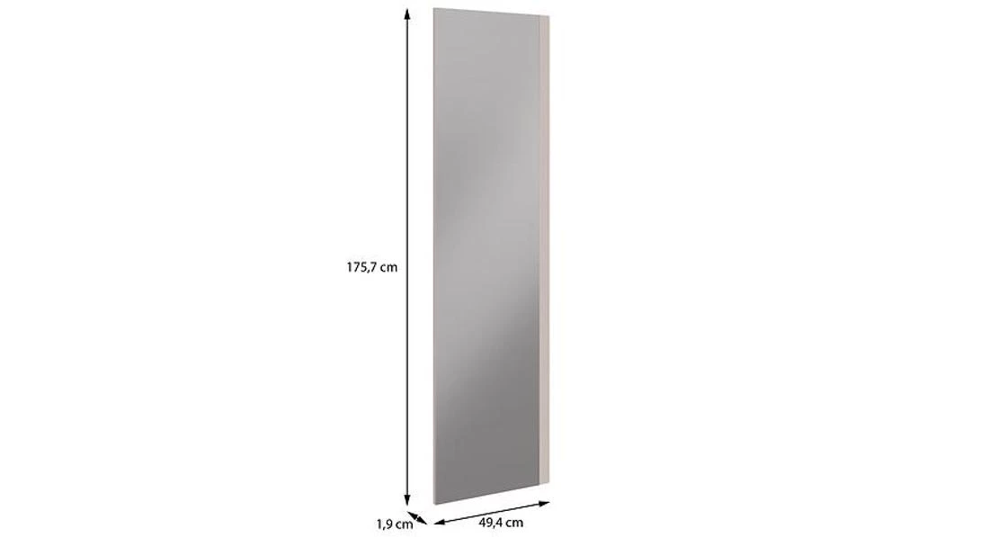 Moduklix fronta ormara s ogledalom 175,7x49,4 cm pešcano bež