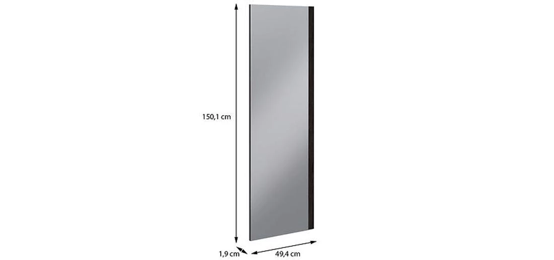 Moduklix fronta ormara sa ogledalom 150,1x49,4 cm hrast cabezone