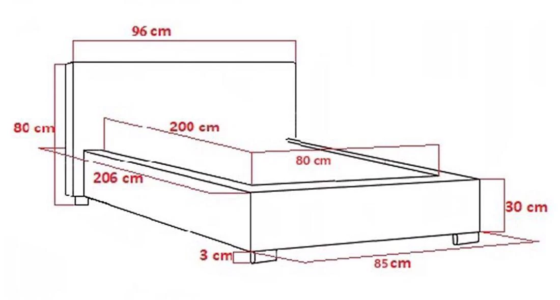Krevet Mila 80x200 Marcelo 18313