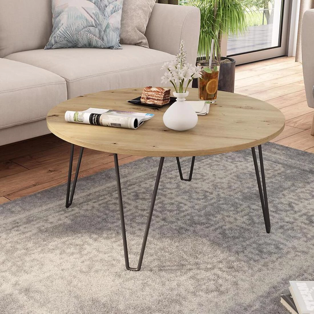 Prado stocic 80x80x40 hrast