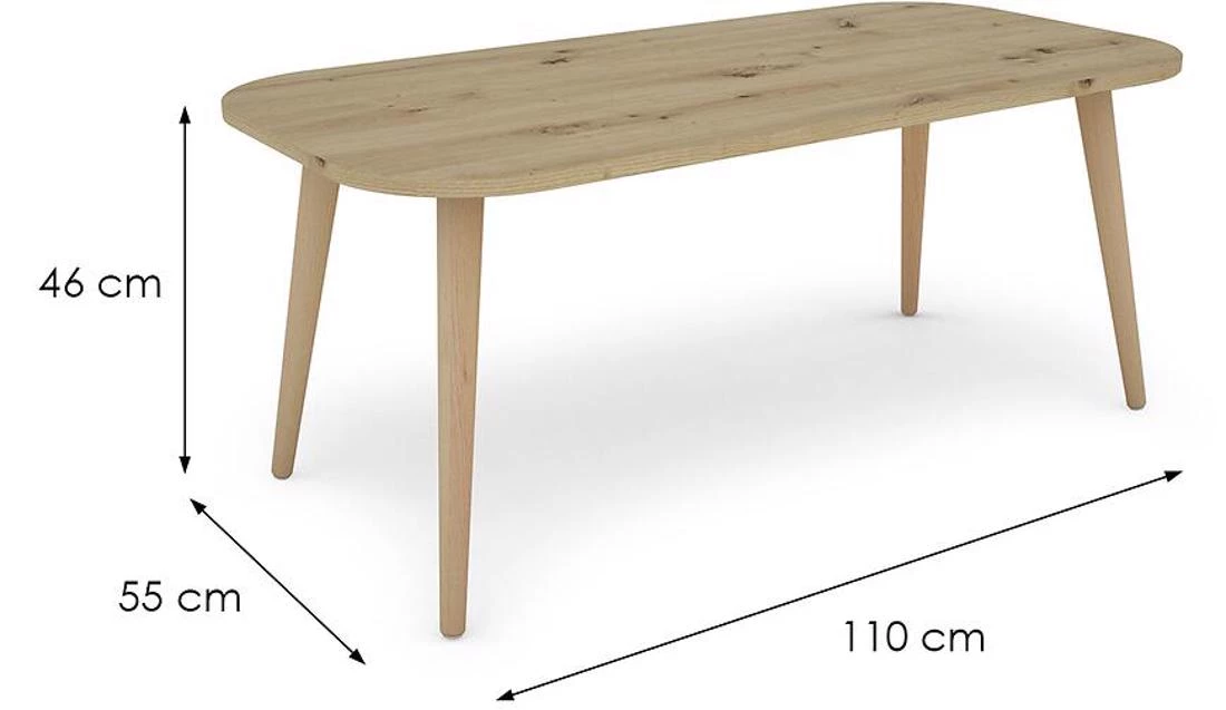 Porto stocic 55x110x46 hrast