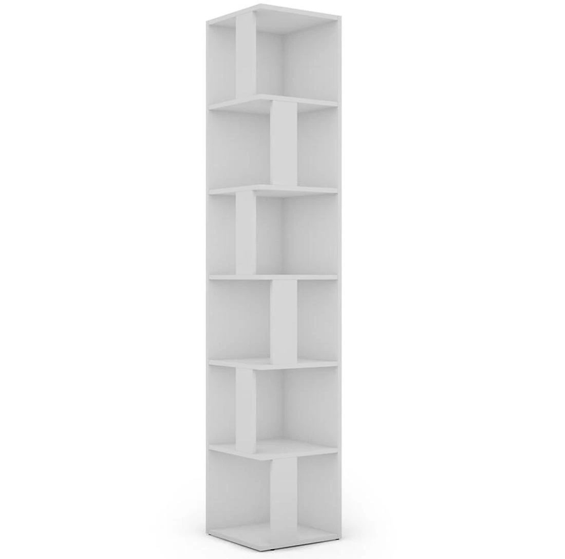 Tower polica za knjige 33,8x33,8x180,3 bela