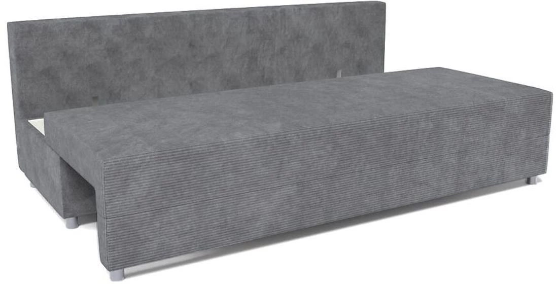Fiore Poso 22 Paros 22 trosjed s ležajem i prostorom za odlagnje 281x120x90 cm sivi