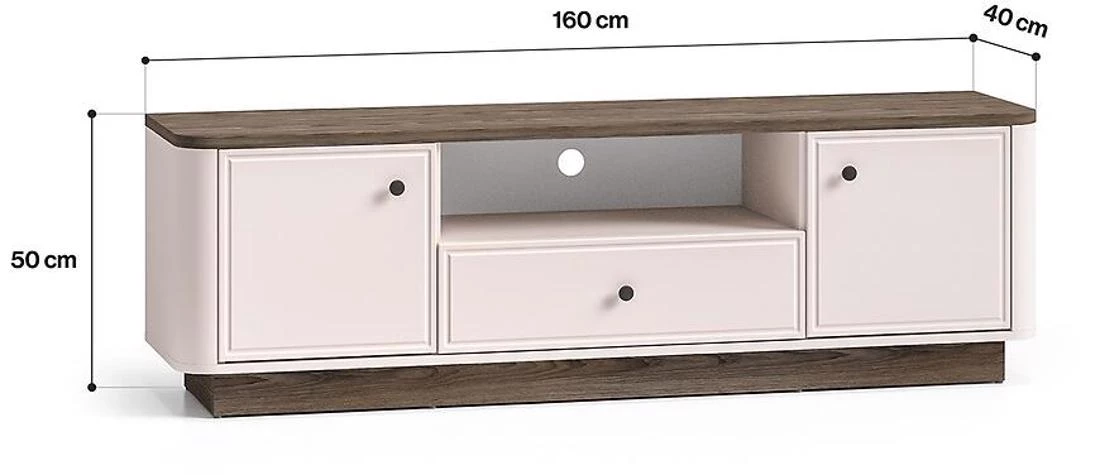 Vilavio 05 TV komode 160x40x50 hrast/kašmir