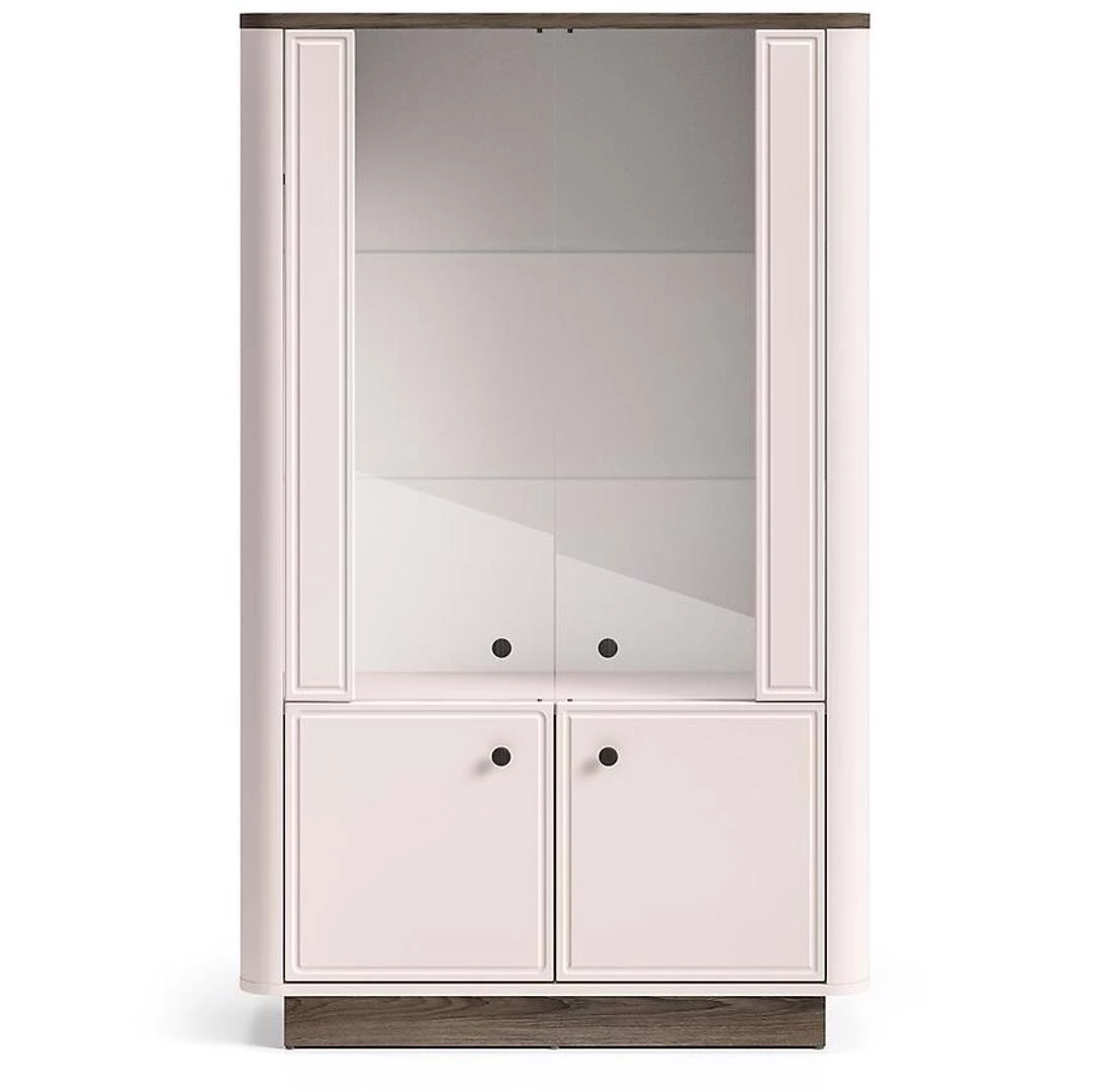 Vilavio vitrina 92x40x150 hrast/kašmir