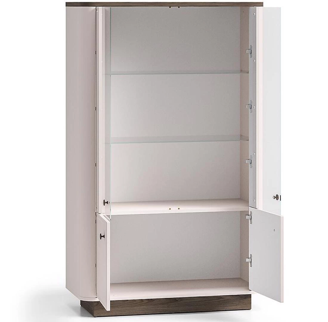 Vilavio vitrina 92x40x150 hrast/kašmir