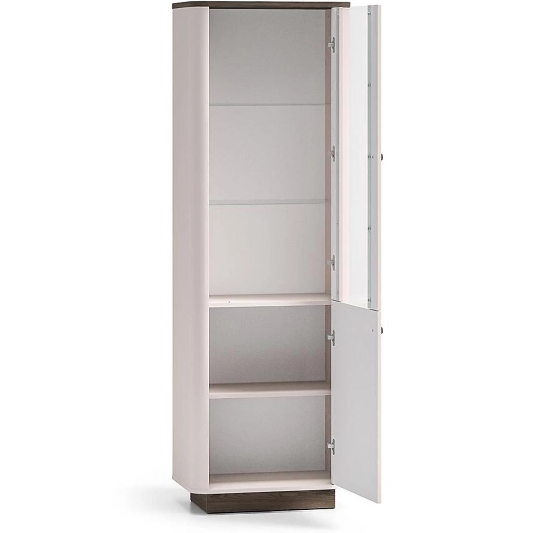Vilavio vitrina 65x40x200 hrast/kašmir