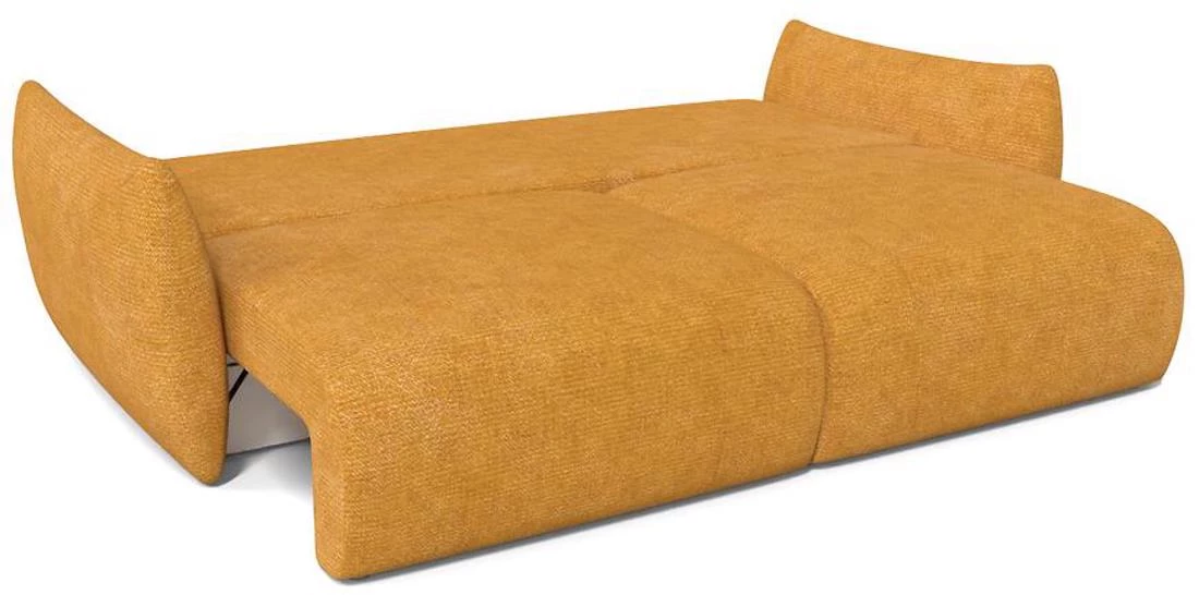 Isadoria Astra 10 trosjed s ležajem i prostorom za odlagnje 240x107x90 cm žuti