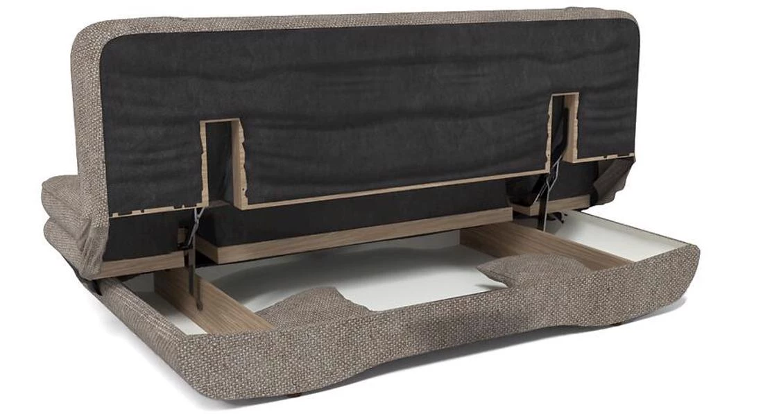 Grzes Brego 20 trosed s ležajem i prostorom za odlaganje 200x95x100 cm smedi