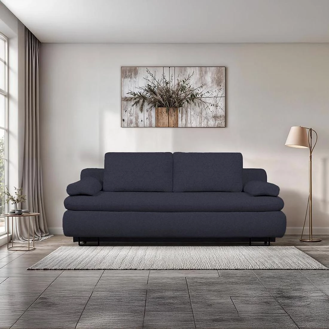 Tori Chill Me 12 trosed s ležajem i prostorom za odlaganje 200x97x101 cm tamno plavi
