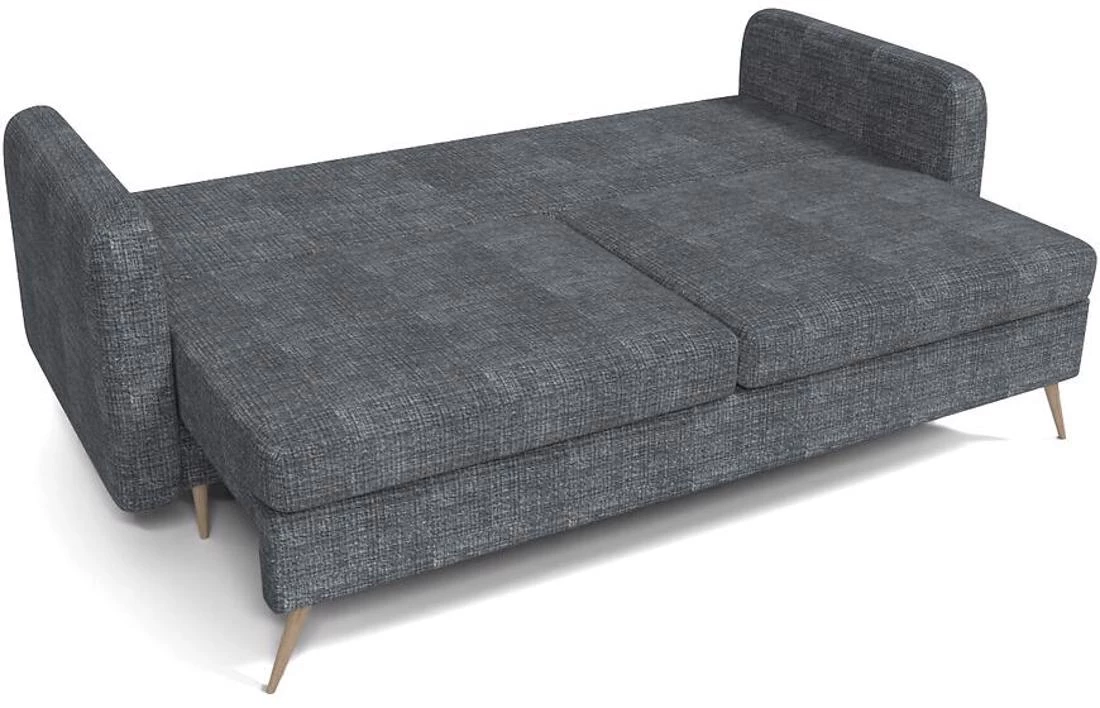 Prince Cremona 95 trosed s ležajem i prostorom za odlaganje 230x94x89 cm sivi