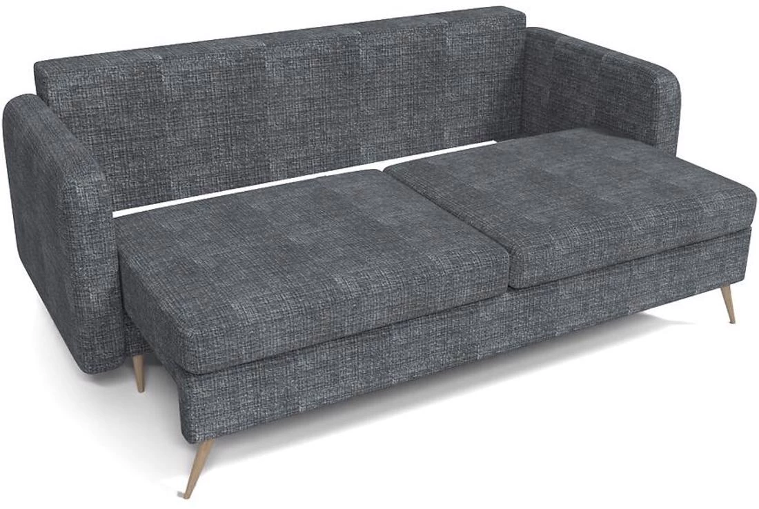 Prince Cremona 95 trosed s ležajem i prostorom za odlaganje 230x94x89 cm sivi