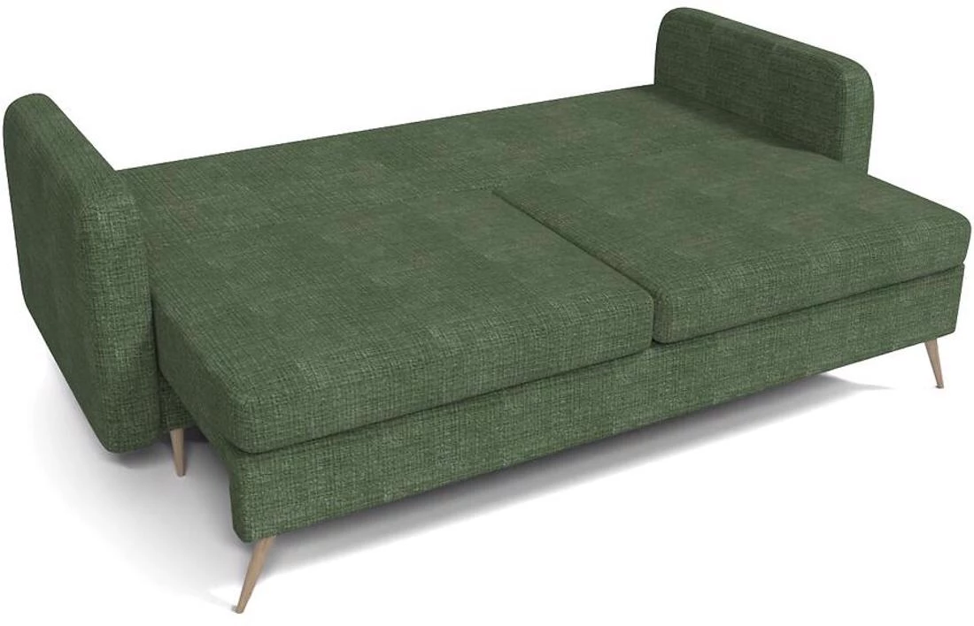 Prince Cremona 34 trosed s ležajem i prostorom za odlaganje 230x94x89 cm zeleni