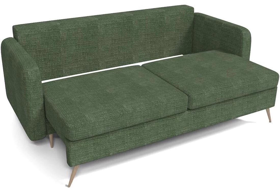 Prince Cremona 34 trosed s ležajem i prostorom za odlaganje 230x94x89 cm zeleni