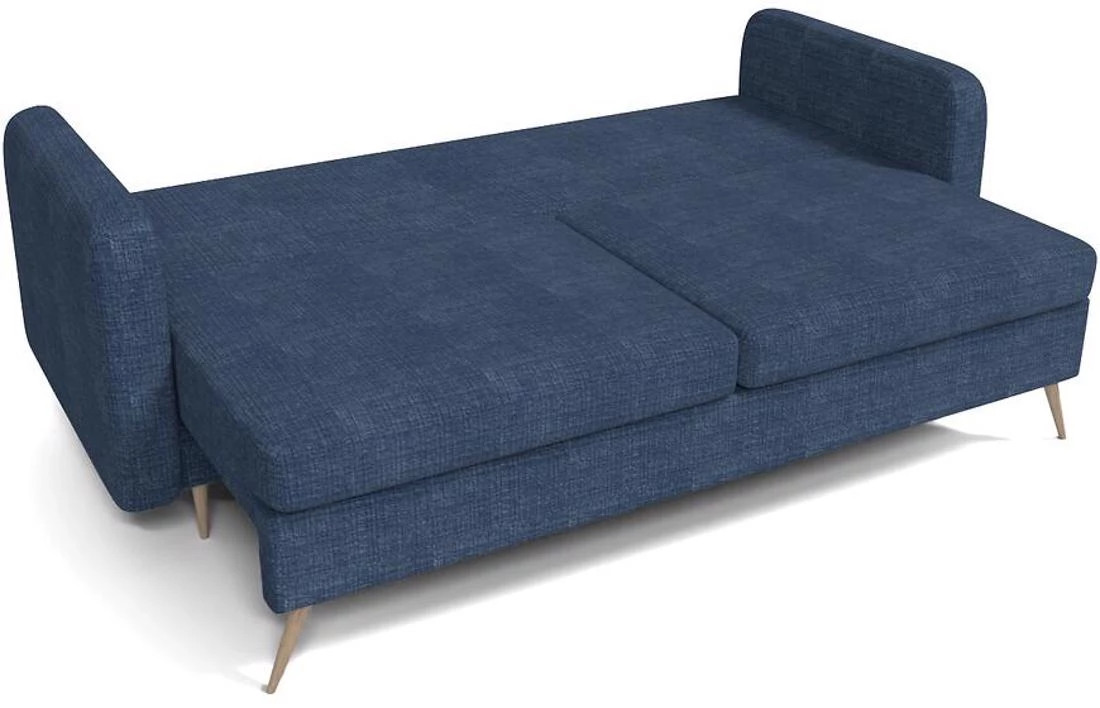 Prince Cremona 77 trosed s ležajem i prostorom za odlaganje 230x94x89 cm tamno plavi