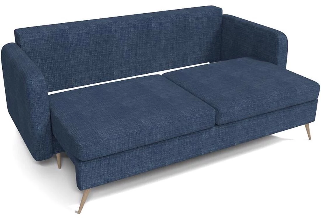 Prince Cremona 77 trosed s ležajem i prostorom za odlaganje 230x94x89 cm tamno plavi