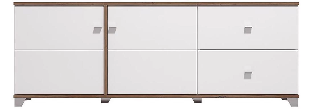 TV stalak 160x40x59,5 beli/hrast
