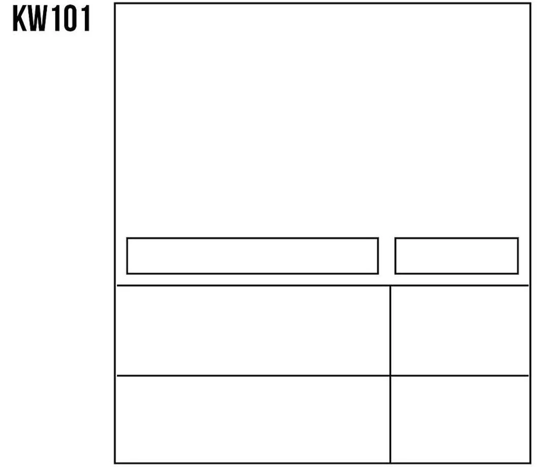 KW101 vitrina 133x47x190 bor