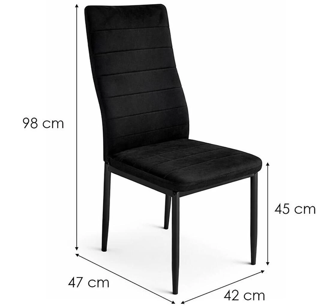 W-172 stolica 42x47x98 crna
