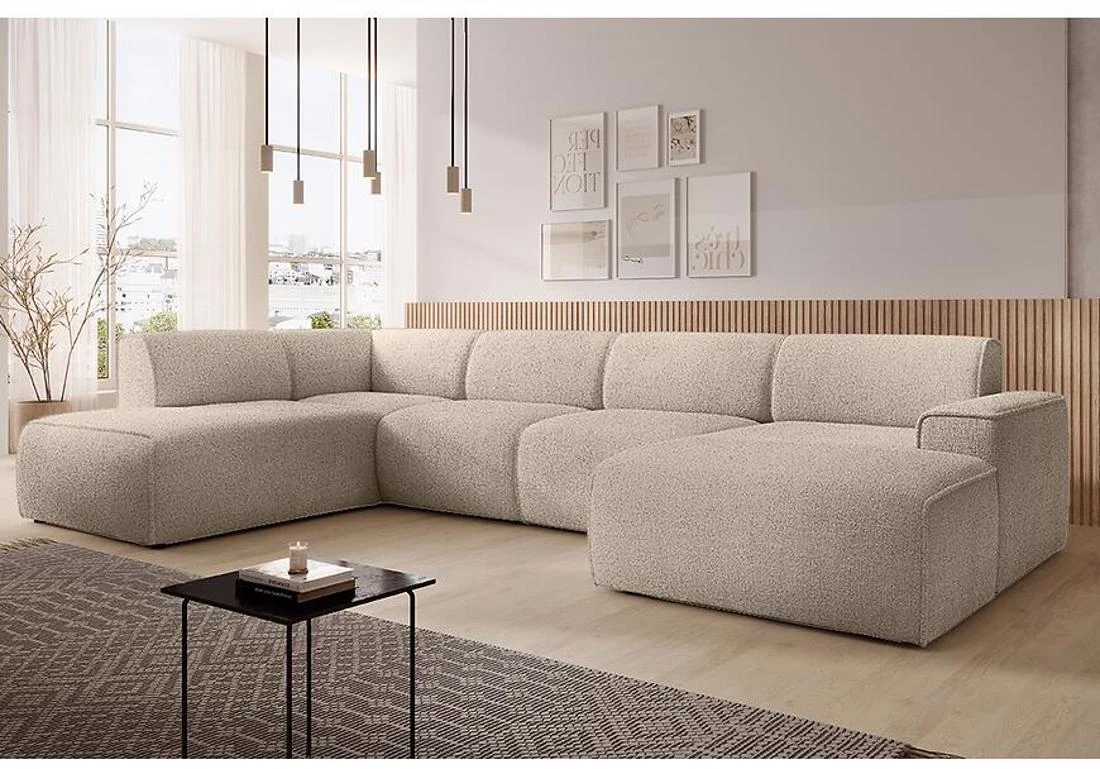 Pado U Now or Never 05 ugaona garnitura 415x218x78 cm cappuccino lijeva