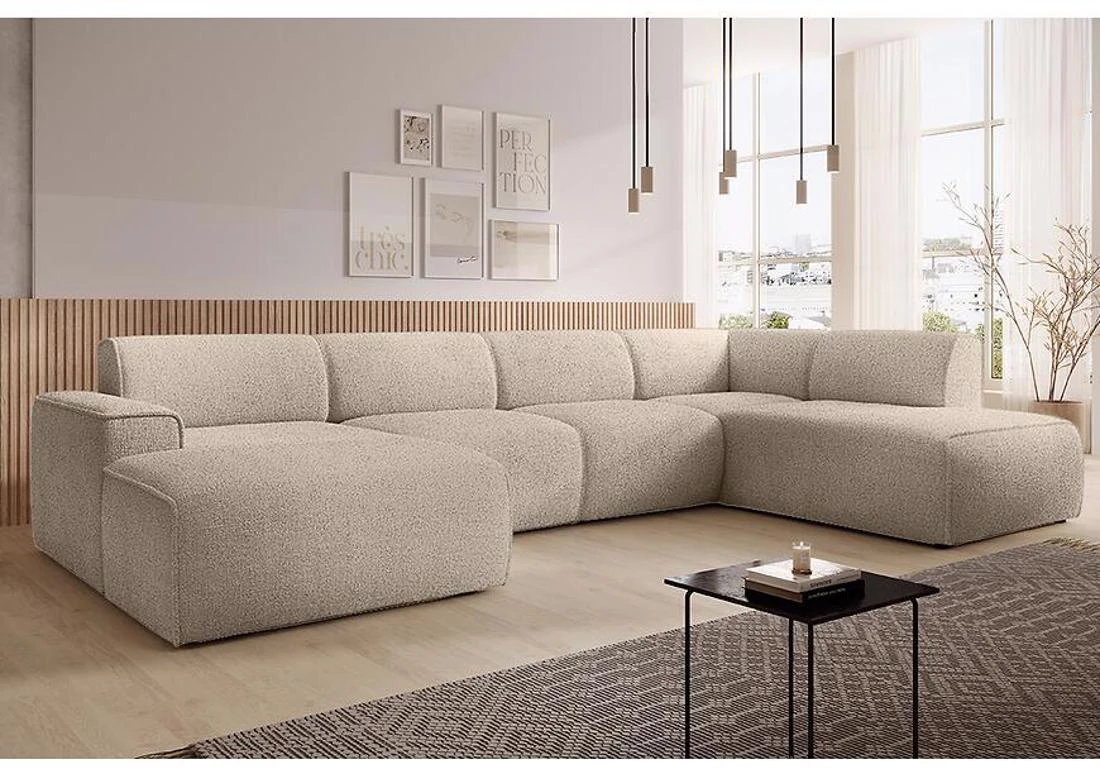 Pado U Now or Never 05 ugaona garnitura 415x218x78 cm cappuccino desna